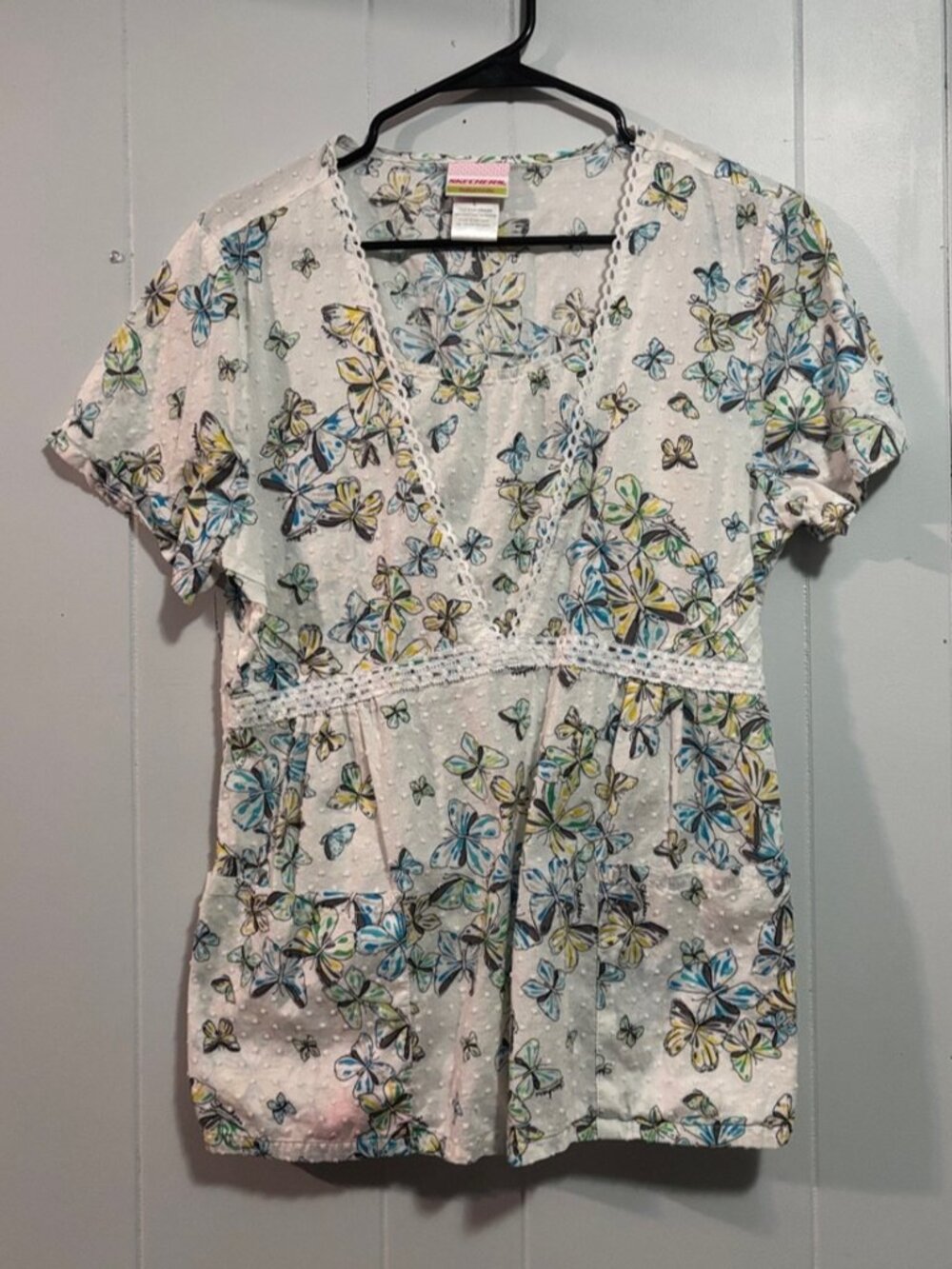 Butterfly Scrub Top